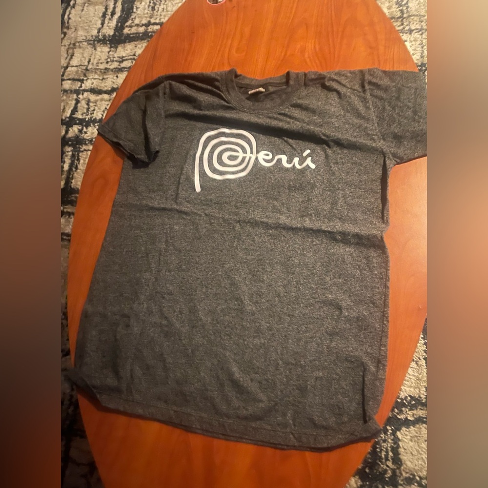 INC International Concepts Men's Heather Gray 'Perú' Graphic Short Sleeve Tee